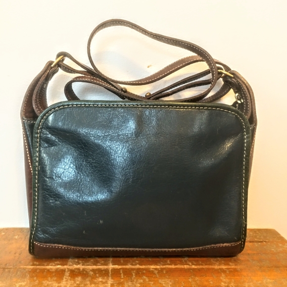 Vintage Brahmin Glazed Leather Crossbody - Picture 2 of 8